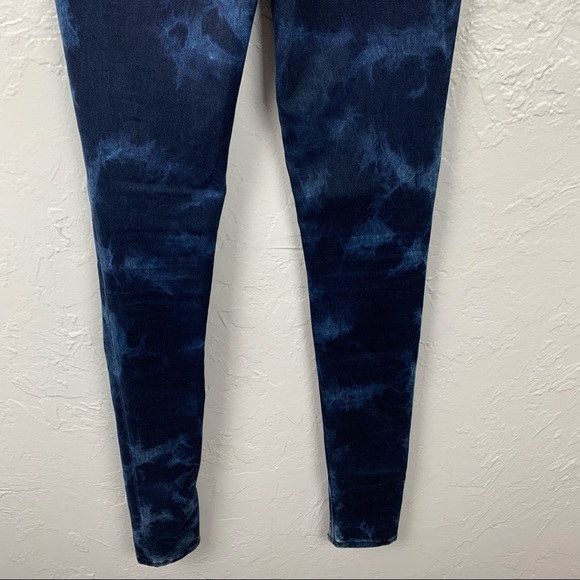 ASOS high waisted tie dye wash skinny jeans 2 - Picture 6 of 8
